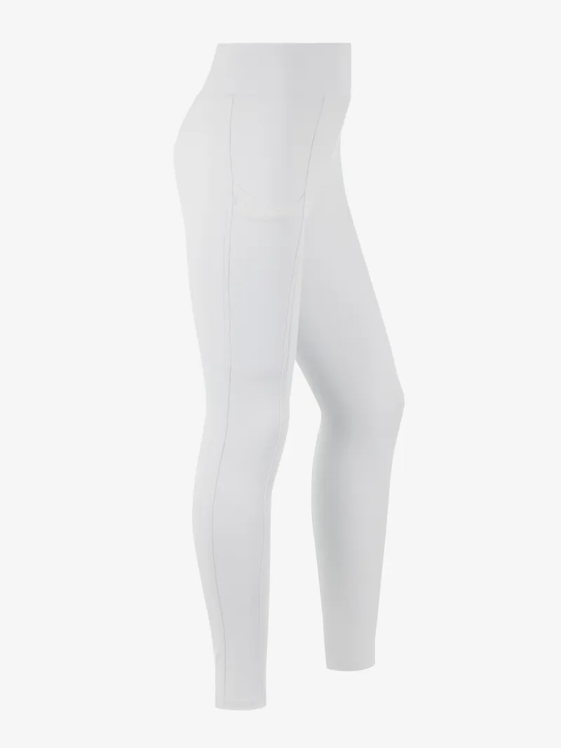 LeMieux Young Rider Pull On Breeches in White-1